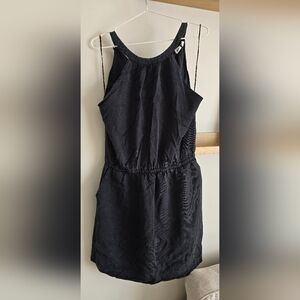 tentree Halterneck Cypress Black Mini Dress